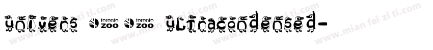 UNIVERS 59 ULTRACONDENSED字体转换